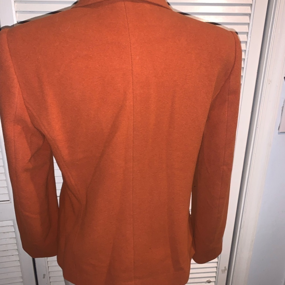 Tribal Burnt Orange wool/cashmere blend Blazer Women’s size 8 - Picture 5 of 9